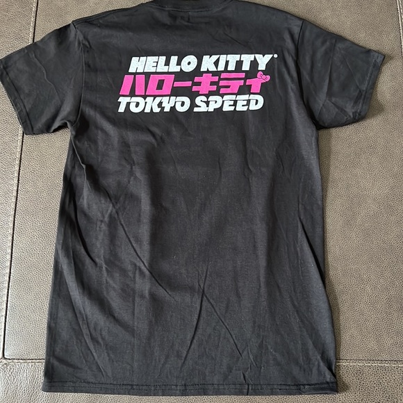 New Hello Kitty Tokyo Speed Black Race Car T-Shirt Tee S Sanrio - Picture 4 of 5